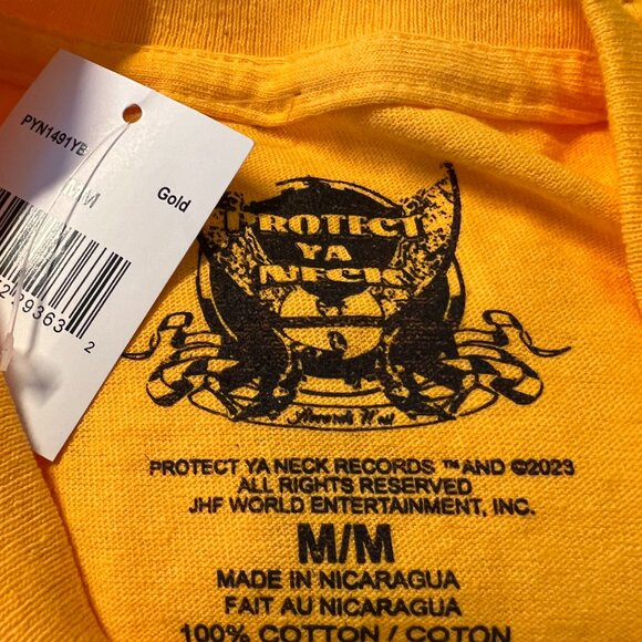 Protect Ya Neck Records Logo T-Shirt NWT Sz YM - Picture 2 of 2